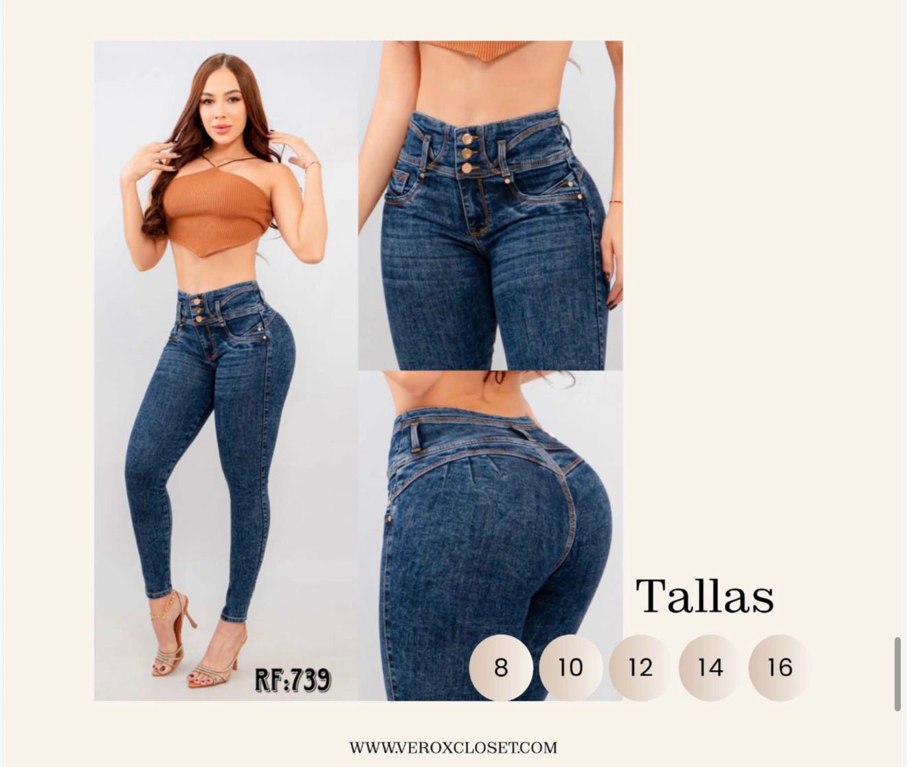 jeans mujer levanta cola