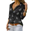 Women's Slim Fit Casual Long Sleeve Chiffon Blouse Oversized Lapel Collar Button Design Solid Pattern Business Style for Summer